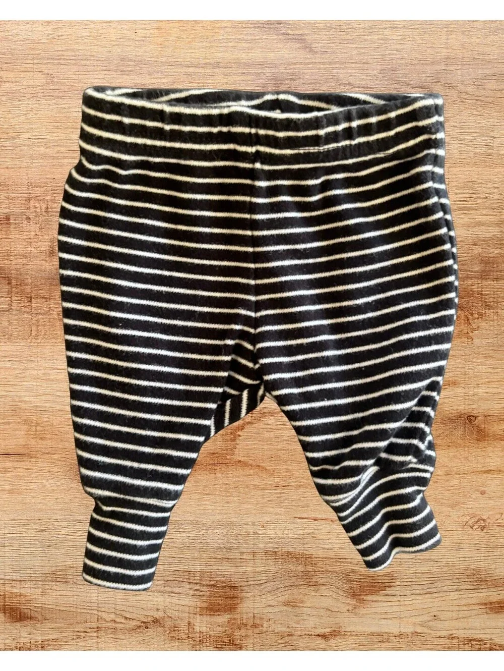 Child of Mine Black & White Striped Newborn Baby Pants
